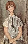 Amedeo Modigliani Madchen mit Bluse oil painting reproduction